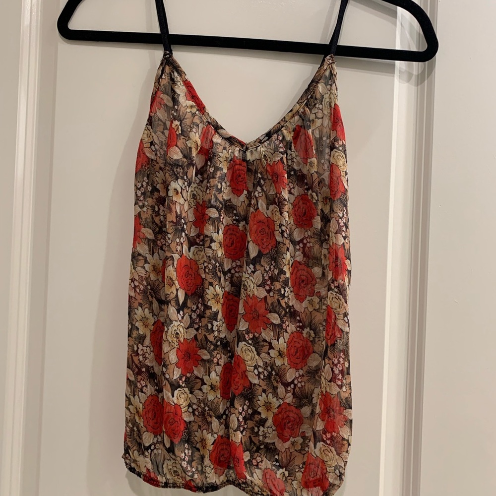 Chocolate Floral Top